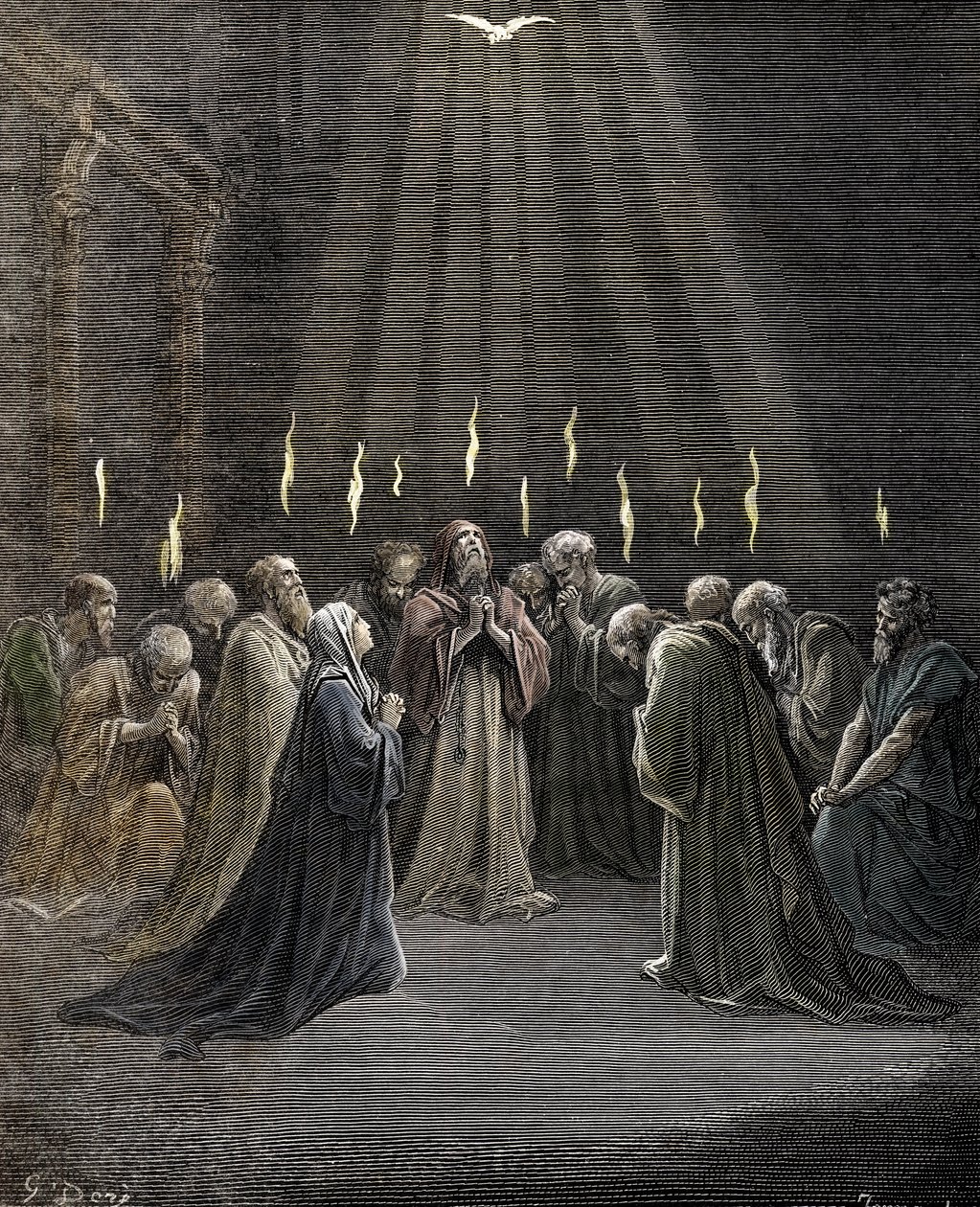 Gustave_Dore_-_Pentecost_descent_of_the_Holy_Spirit_upon_the_Apostles_and_other_followers_of_Je_-_(MeisterDrucke-1439838)